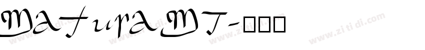 Matura MT字体转换